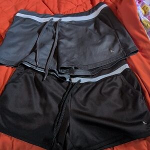 Danskin Black and Gray Women's Athletic Shorts Duo